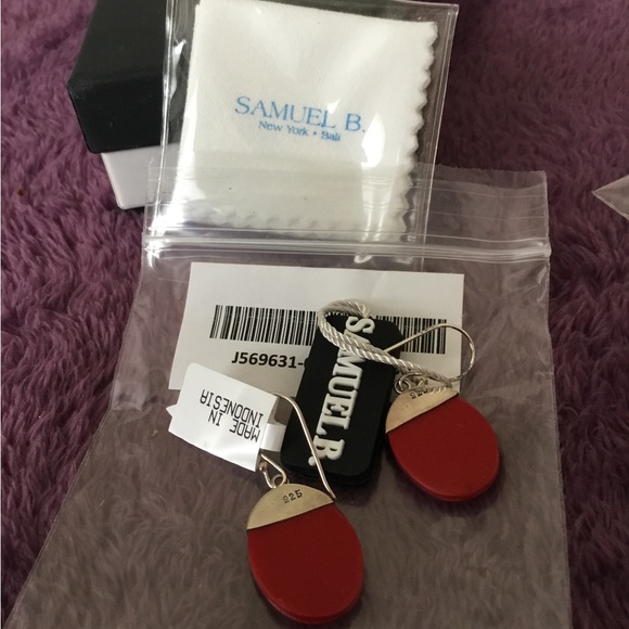 NWT Artisan Crafted By Samual B Natural Gems From The Sea Gemstone Earrings - Picture 4 of 5